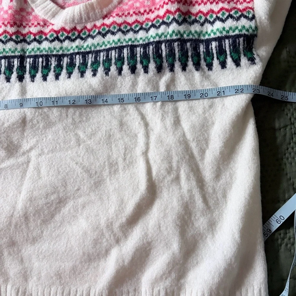 Gap White and Pink Patterned Sweater - Picture 5 of 6